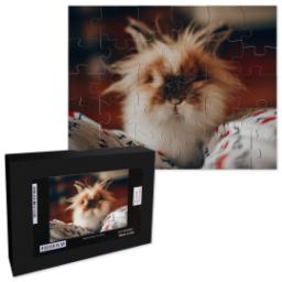 30-piece children's photo puzzle shown with storage box, a fun interactive gift.