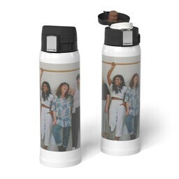 Water Bottle with Flip Top Lid with Full Photo design