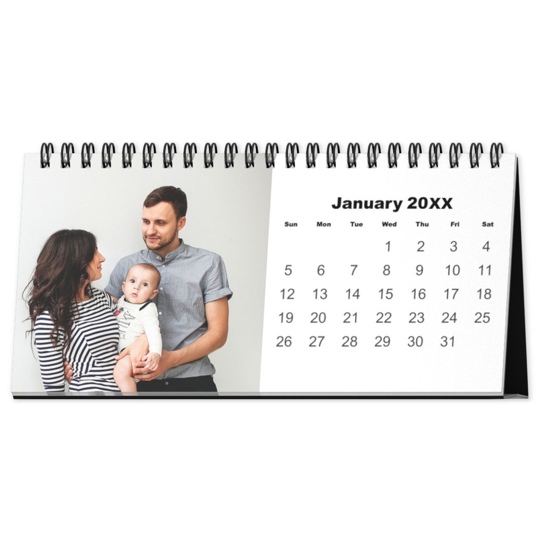 Desktop Photo Calendars: 4x8 Compact Office Gift