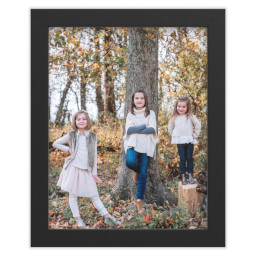 11x14 Black Framed Print Without Mat with Full Photo design