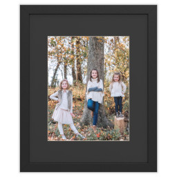 16x20 Black Framed Print With Black Mat with Full Photo design