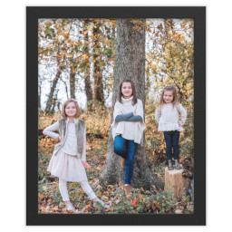 16x20 Black Framed Print Without Mat with Full Photo design