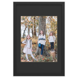 20x30 Black Framed Print With Black Mat with Full Photo design