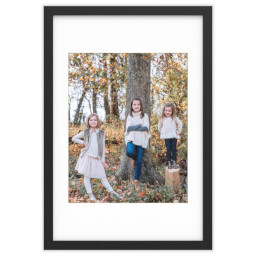 20x30 Black Framed Print With White Mat with Full Photo design