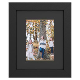 8x10 Black Framed Print With Black Mat with Full Photo design