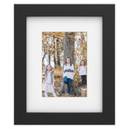 8x10 Black Framed Print With White Mat with Full Photo design