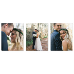 Large Canvas Trio with Full Photo design