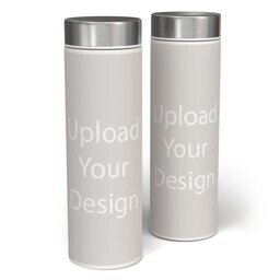 17oz Stainless Steel Matte Water Bottle with Upload Your Design design