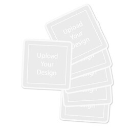 Square Sticker 3"x3" - Set of 6 with Upload Your Design design