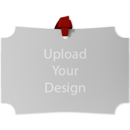 Personalized Metal Ornament - Modern Corners with Upload Your Design design