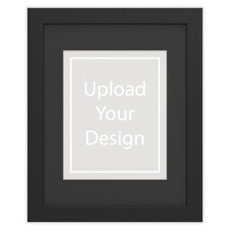 11x14 Black Framed Print With Black Mat with Upload Your Design design