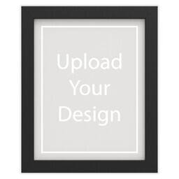 11x14 Black Framed Print Without Mat with Upload Your Design design