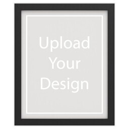 16x20 Black Framed Print Without Mat with Upload Your Design design