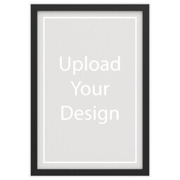 20x30 Black Framed Print Without Mat with Upload Your Design design