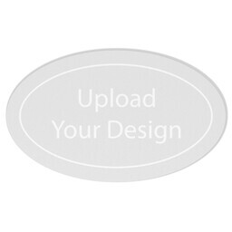 Oval Car Magnet 8"x5" with Upload Your Design design