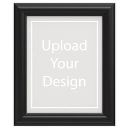 11x14 Traditional Black Framed Print Without Mat with Upload Your Design design