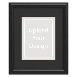 16x20 Traditional Black Framed Print With Black Mat with Upload Your Design design
