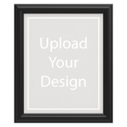 16x20 Traditional Black Framed Print Without Mat with Upload Your Design design