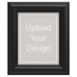 8x10 Traditional Black Framed Print Without Mat with Upload Your Design design