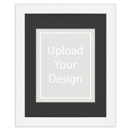 11x14 White Framed Print With Black Mat with Upload Your Design design