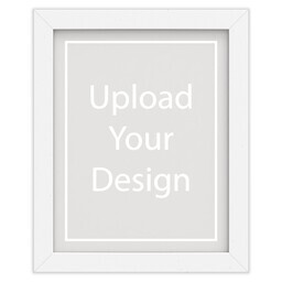 11x14 White Framed Print Without Mat with Upload Your Design design