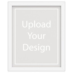 16x20 White Framed Print Without Mat with Upload Your Design design