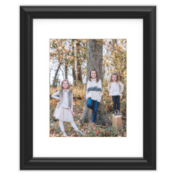 16x20 Traditional Black Framed Print With White Mat with Full Photo design
