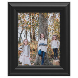 8x10 Traditional Black Framed Print Without Mat with Full Photo design