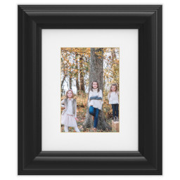8x10 Traditional Black Framed Print With White Mat with Full Photo design