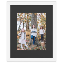 16x20 White Framed Print With Black Mat with Full Photo design