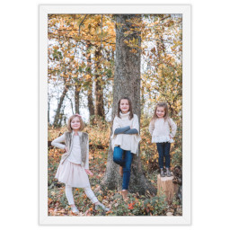 20x30 White Framed Print Without Mat with Full Photo design