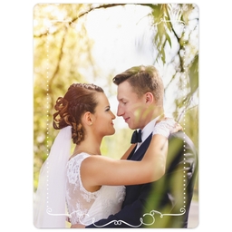 3x4 Photo Magnet with Deco Frame design