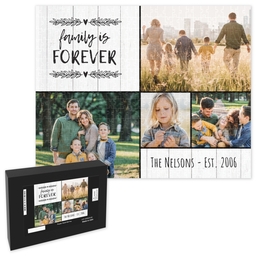 16x20 Premium Photo Puzzle With Gift Box (520-piece) with Family forever design