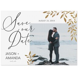 Same Day Magnet 5x7 with Foliage Retreat design