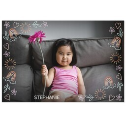 Same Day Magnet 4x6 with Happy Doodles design