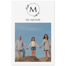 Same Day Magnet 4x6 with Laurel Monogram design