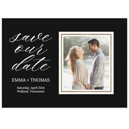 Same Day Magnet 5x7 with Scripty Wedding design