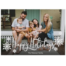 Same Day Magnet 5x7 with Snow Filled Snowflakes design