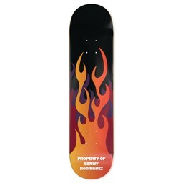 Skateboard Deck - 32"x7.75" with Flame On Skateboard design