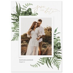 Same Day Magnet 5x7 with Micro Wedding Save The Date design