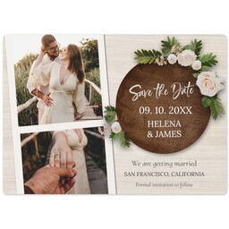 5x7 Photo Magnet with Roses Bouquet Celebration design