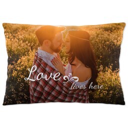 14x20 Throw Pillow with Love Lives Here design