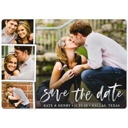 5x7 Photo Magnet with Painted Save the Date design