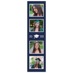 Photo Booth Magnet with Navy Grad design