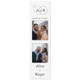 Photo Booth Magnet with Wedding Rings design