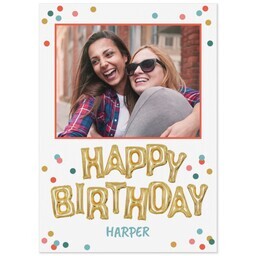 Same Day Magnet 5x7 with Balloon Birthday design