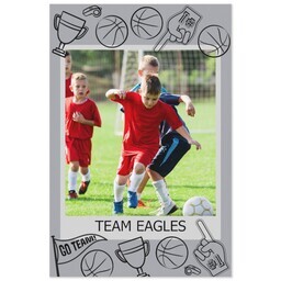 Same Day Magnet 4x6 with Basketball Love design