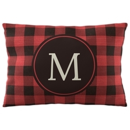 Outdoor Pillow 14"x20" with Bold Monogram design