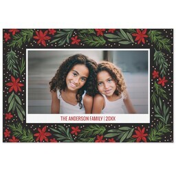 Same Day Magnet 4x6 with Christmas Foliage design