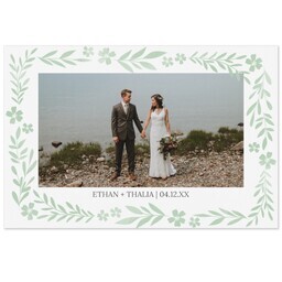 Same Day Magnet 4x6 with Delicate Greens design